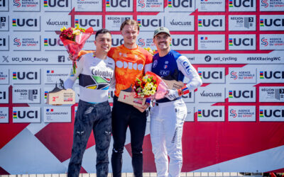 Diego Arboleda brilló en Francia y conquistó la plata en la Copa Mundo UCI de BMX