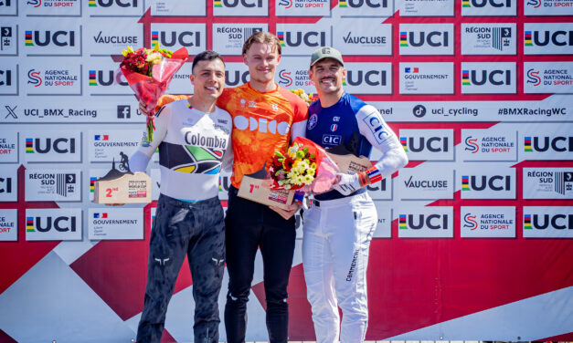 Diego Arboleda brilló en Francia y conquistó la plata en la Copa Mundo UCI de BMX