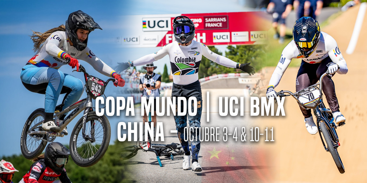 Tres antioqueños viajan a China para afrontar la Copa Mundo de BMX